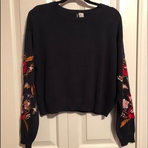 H&M embroidered sweater